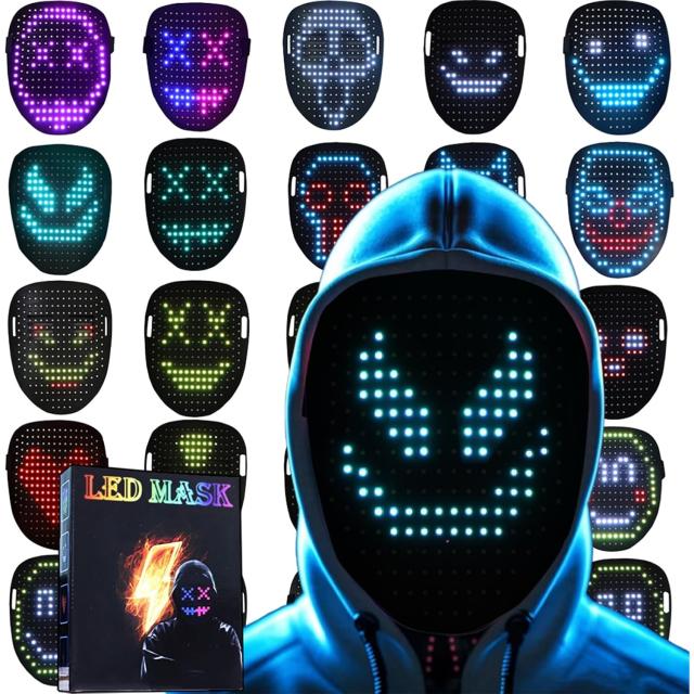 LED Light Up Mask with Gesture Sensing