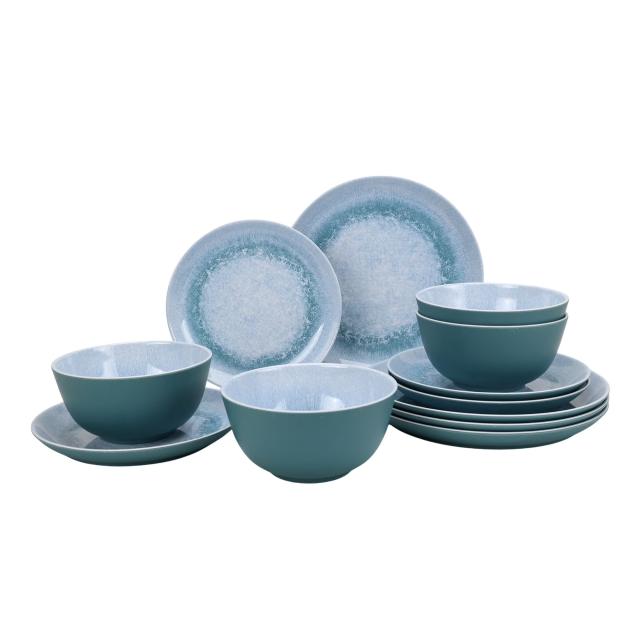 Better Homes and Gardens Blue 12-Piece Plastic Tableware