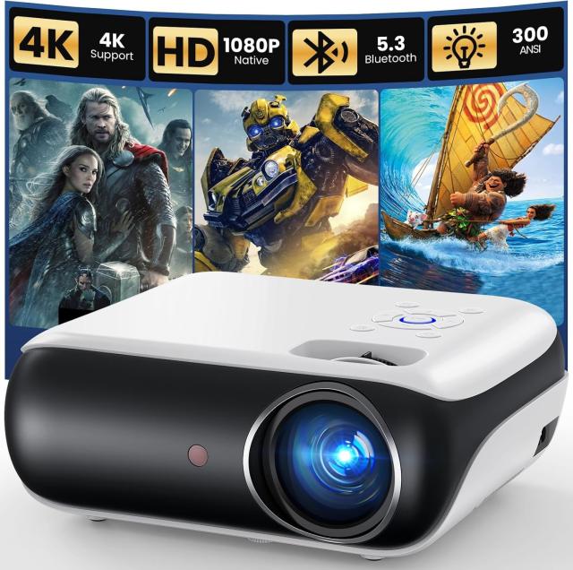 Happrun Native 1080P Bluetooth Projector