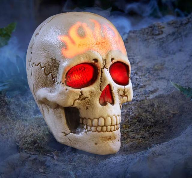 Halloween Classics Battery Operated LED Skull