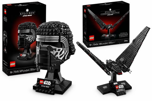 Lego Kylo Ren Helmet 75415 + Command Shuttle 75406