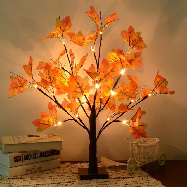 Artificial Fall Lighted Maple Tree by S-Union
