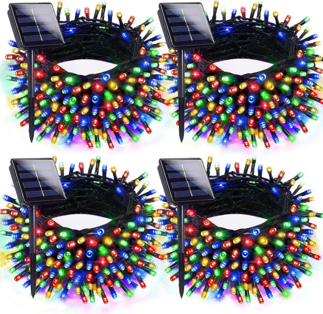 EXF Solar Outdoor Christmas Lights 4 Pack