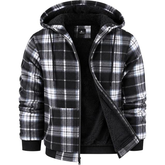 ZITY Hoodies for Men Flannel Fleece Sweatshirt