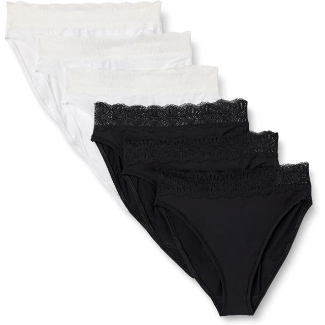Amazon Essentials Peached Microfiber Leg Panty 6 Pack