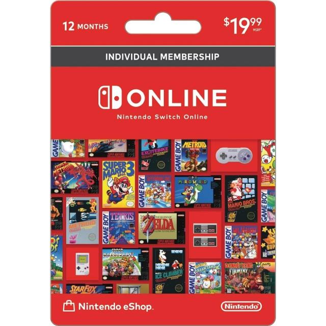 Nintendo Switch 12-Month Online Membership