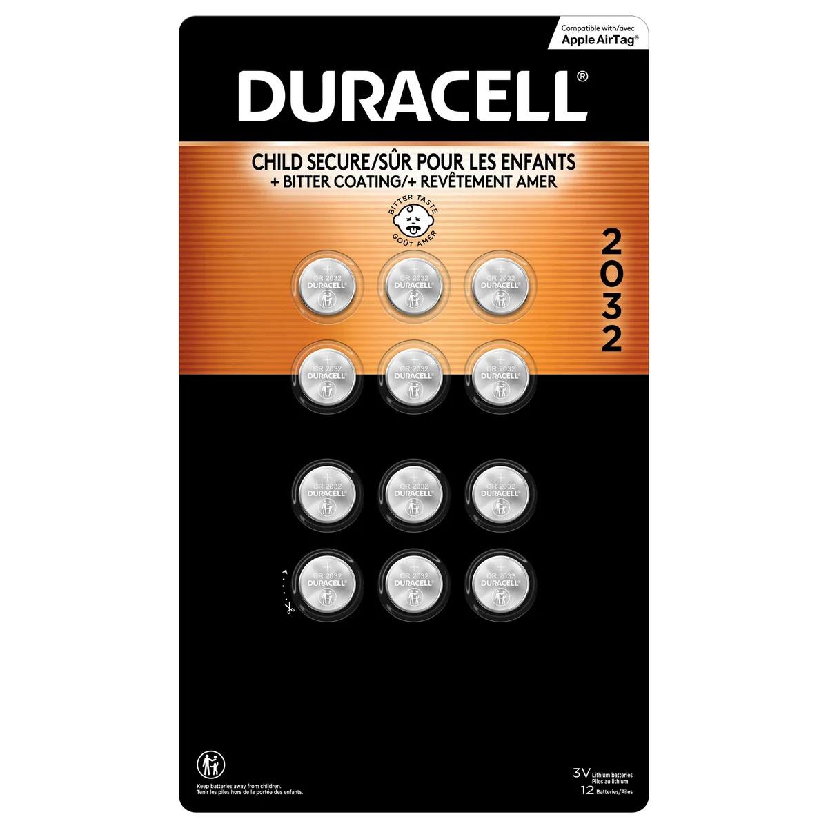 Duracell 2032 Lithium Coin Batteries 12 Pack for $12.99 Shipped