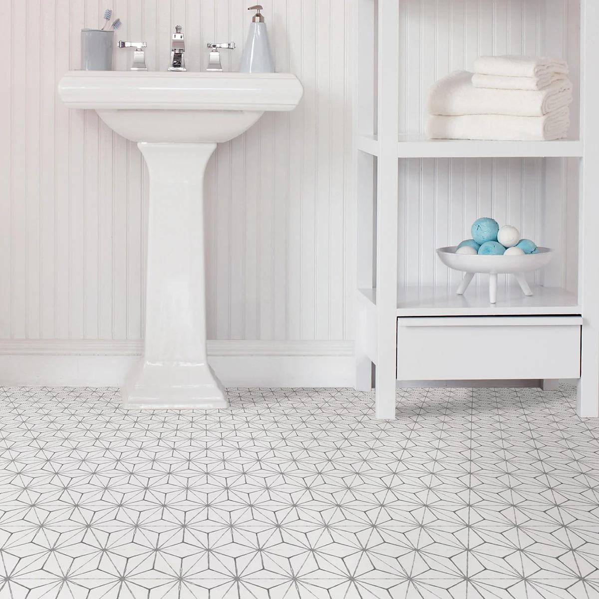 FloorPops FP2481 Kikko Peel Stick Floor Tiles for $4.99