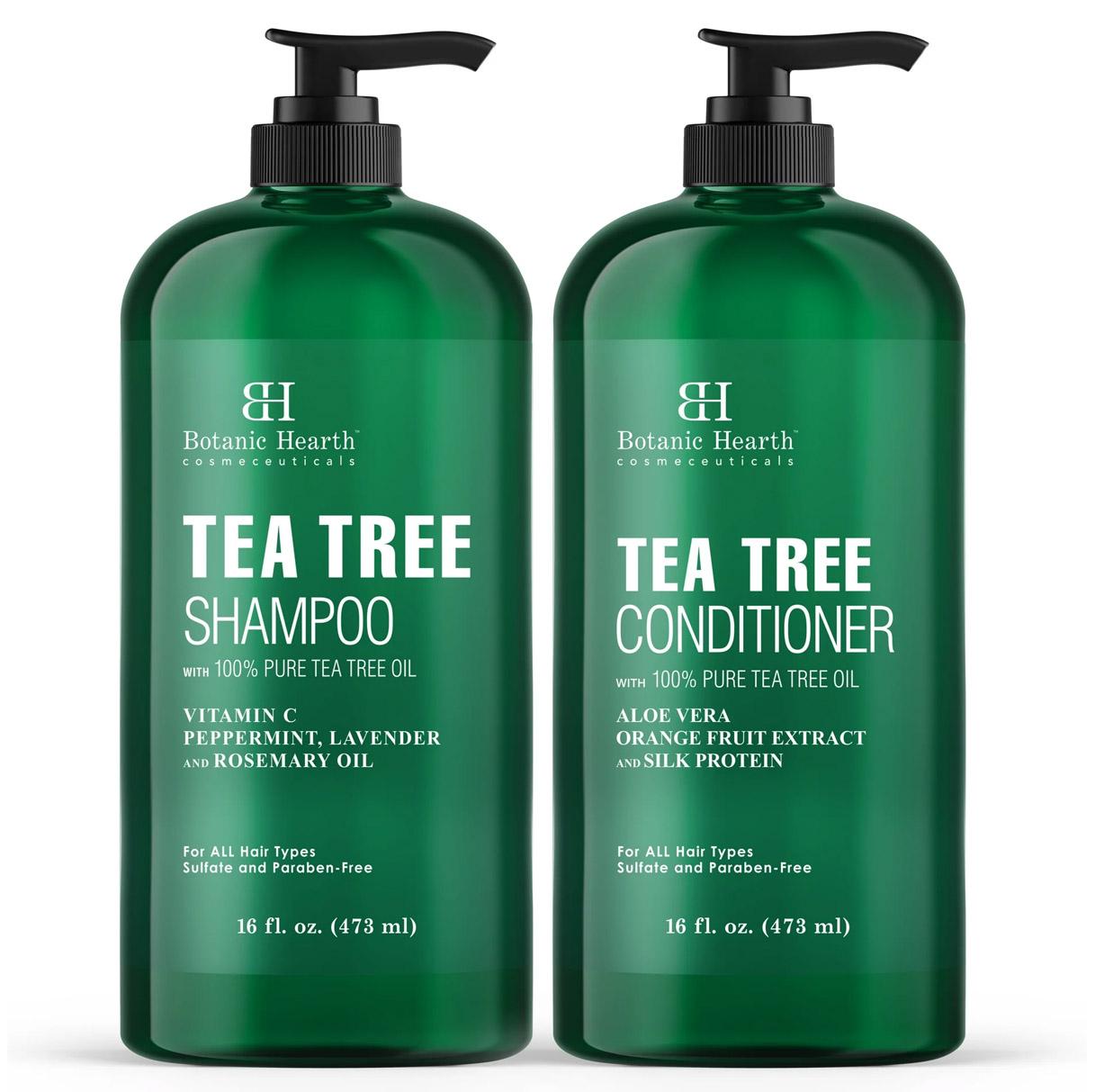 Botanic Hearth Tea Tree Shampoo and Conditioner Set for $12