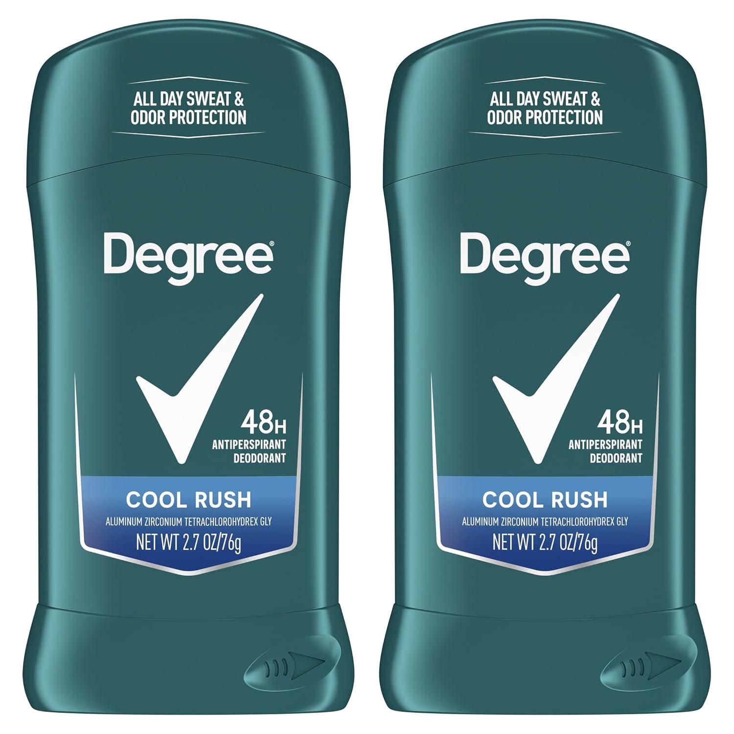 Degree Men Original Antiperspirant Deodorant Cool Rush Twin Pack for $3.02