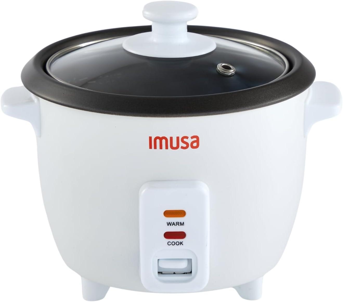 Imusa Electric Nonstick 3-Cup Rice Cooker for $16.30