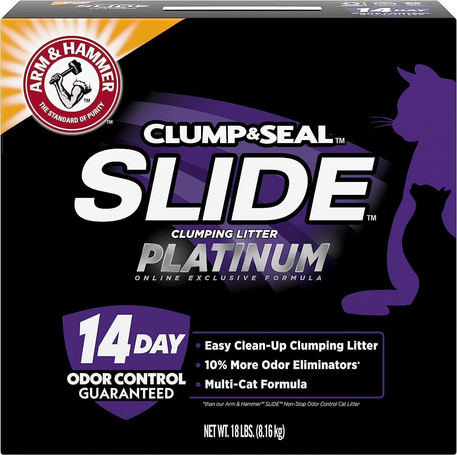 Arm Hammer Slide Platinum Clumping Cat Litter 18-Lbs for $11.23