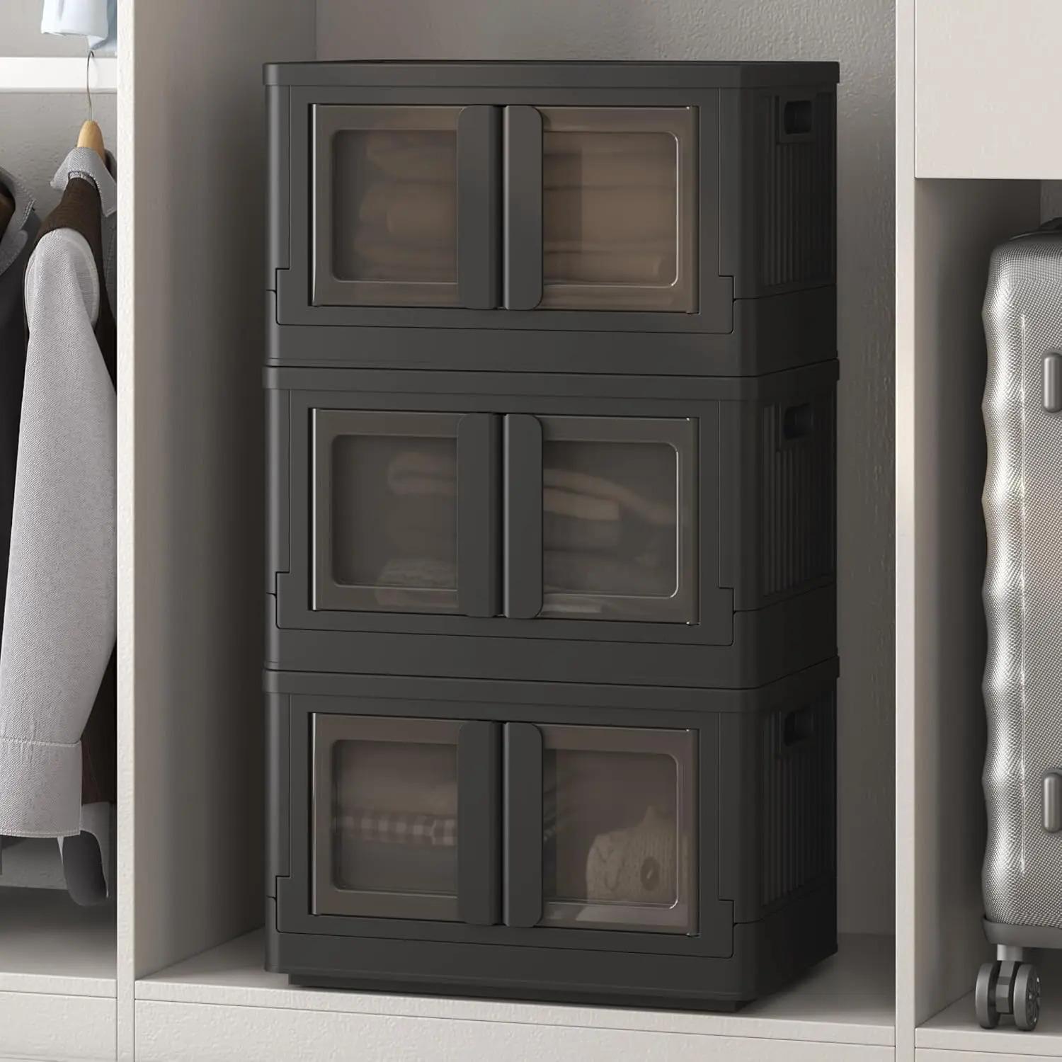 Fleximounts Stackable Collapsible Storage Bins 3 Pack for $39.99 Shipped