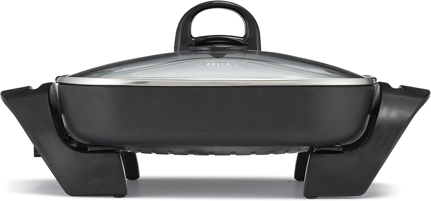 Bella Electric Skillet and Frying Pan with Glass Lid for $17.93