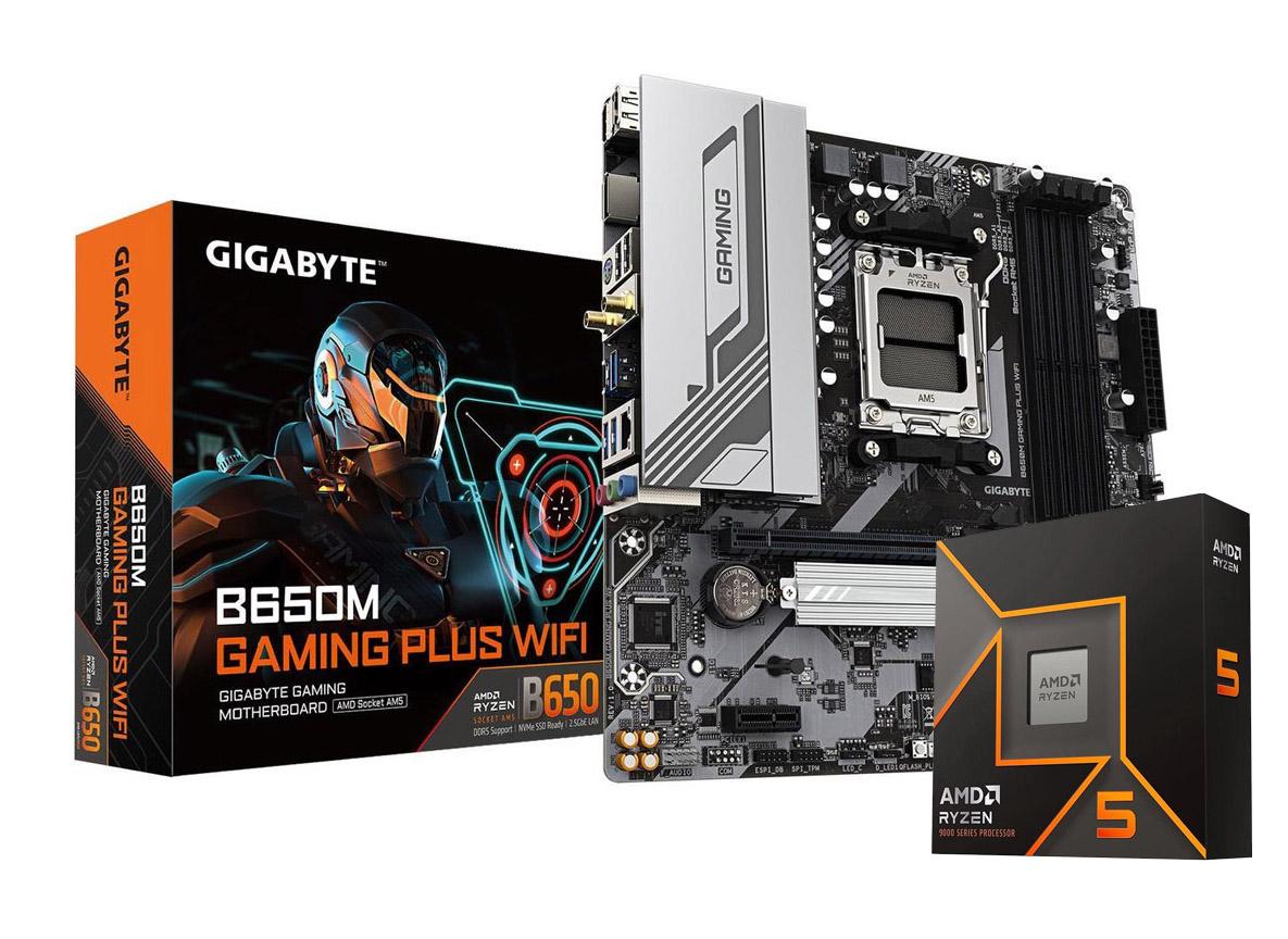 AMD Ryzen 5 9600X Processor with Gigabyte B650M Motherboard for $349.98 Shipped