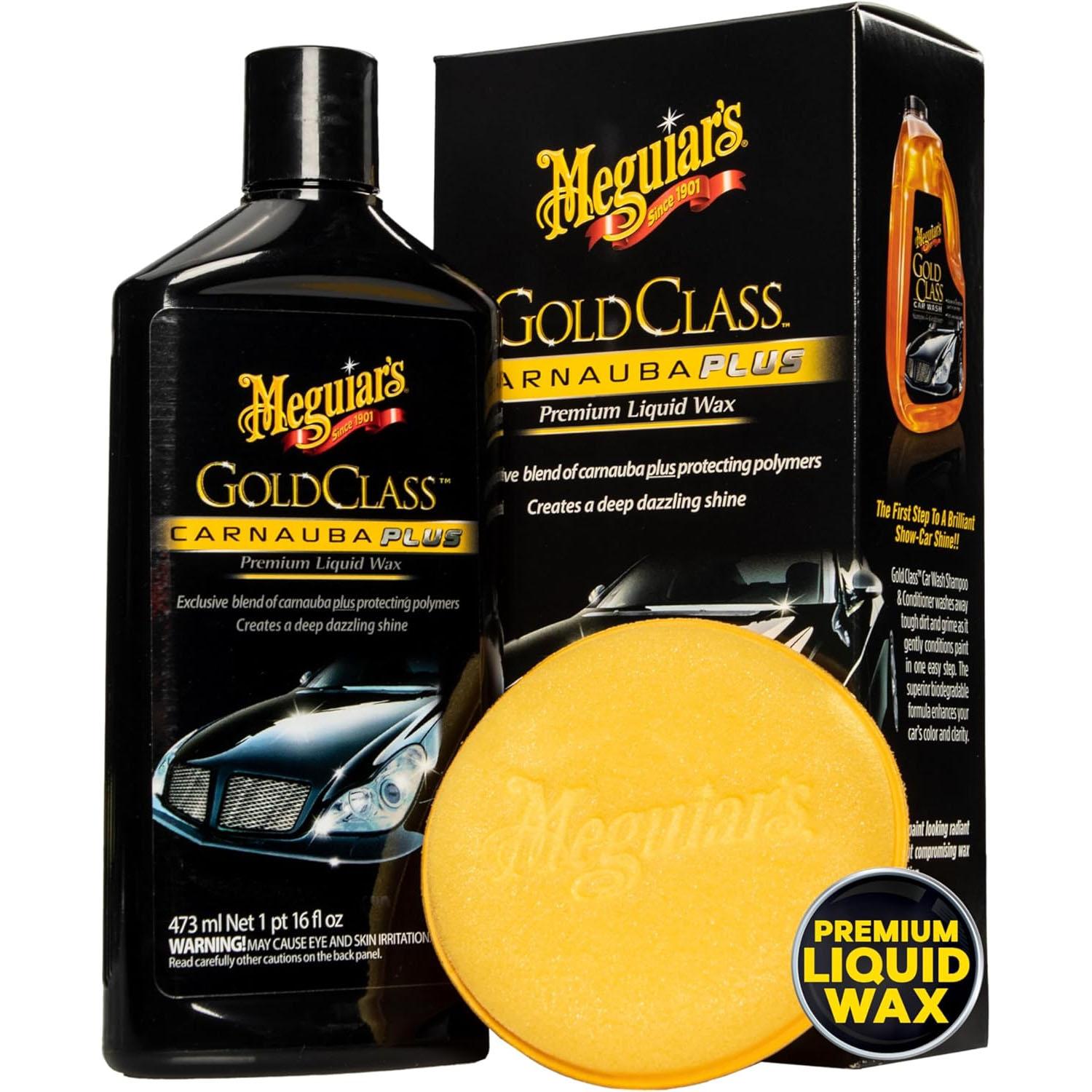 Meguiars Gold Class Carnauba Plus Premium Liquid Wax Kit for $13.32