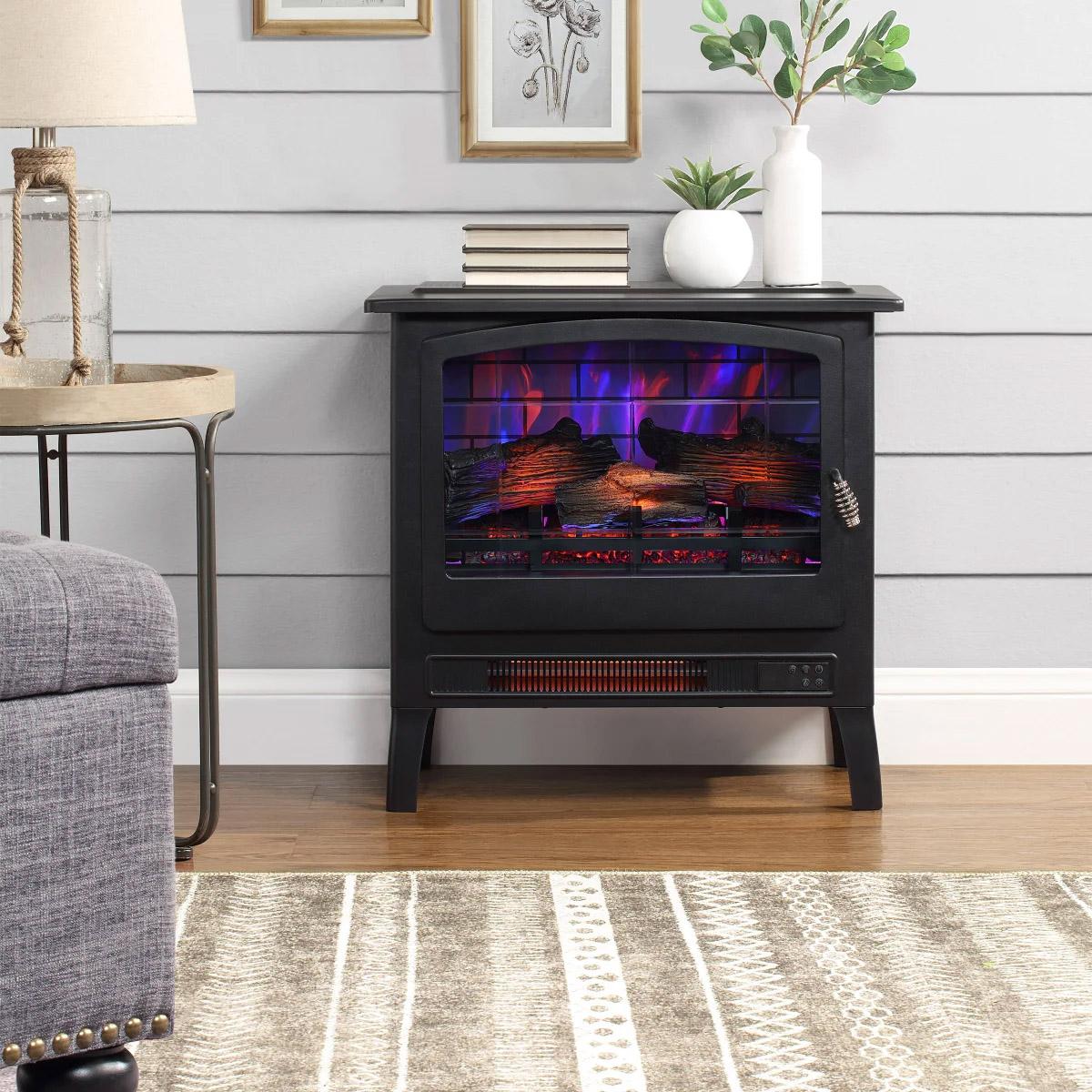 Infrared 1500W Electric Fireplace Stove Heater for $39.97 Shipped