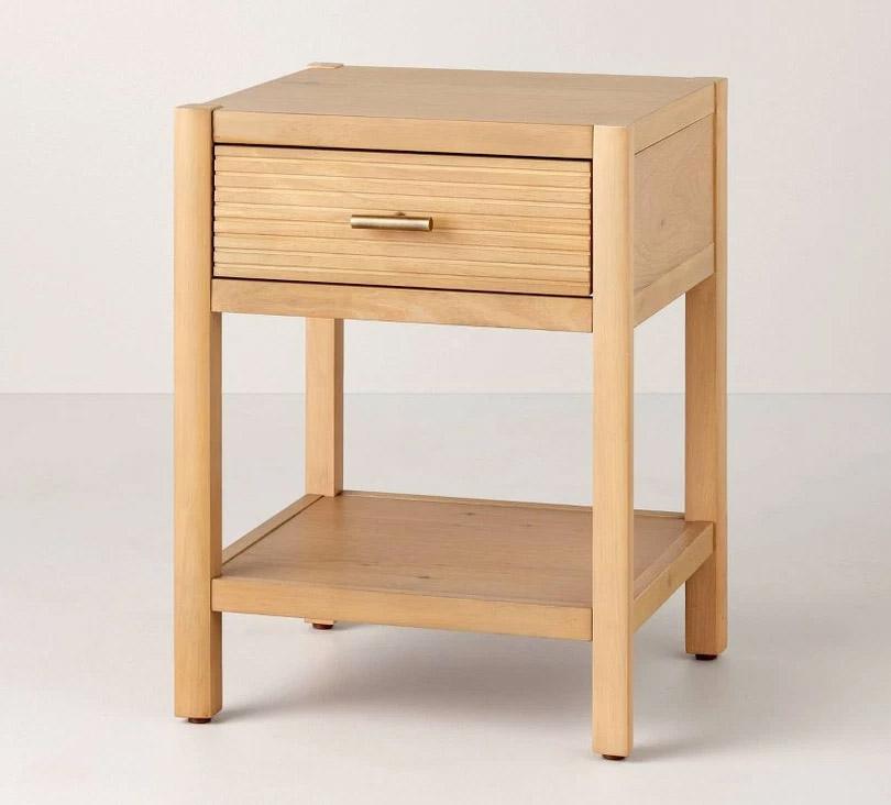 Hearth and Hand Magnolia Wood End Table Side Drawer for $39.99 Shipped