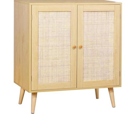 Buffet Cabinet with Rattan Doors for $69.99