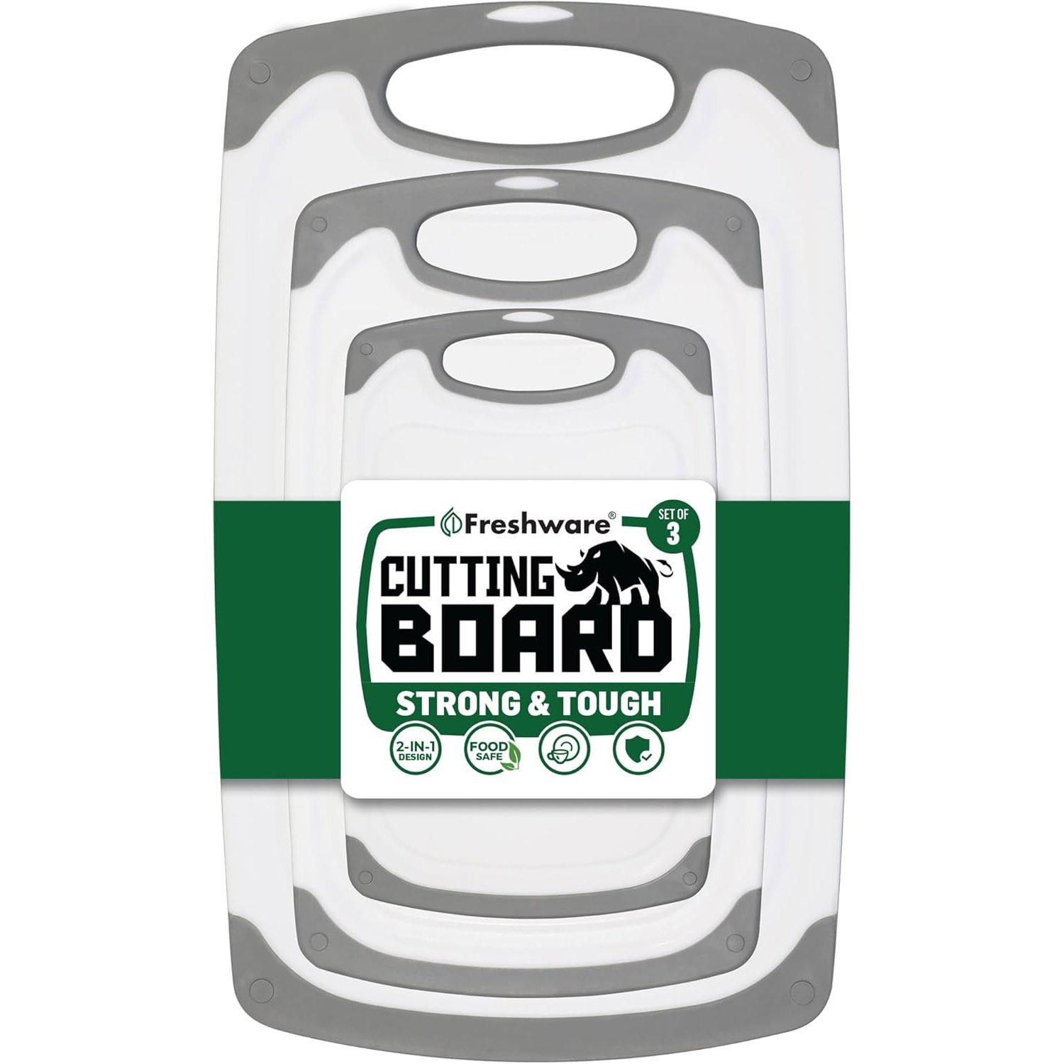 Freshware Cutting Boards 3 Pack for $9.61