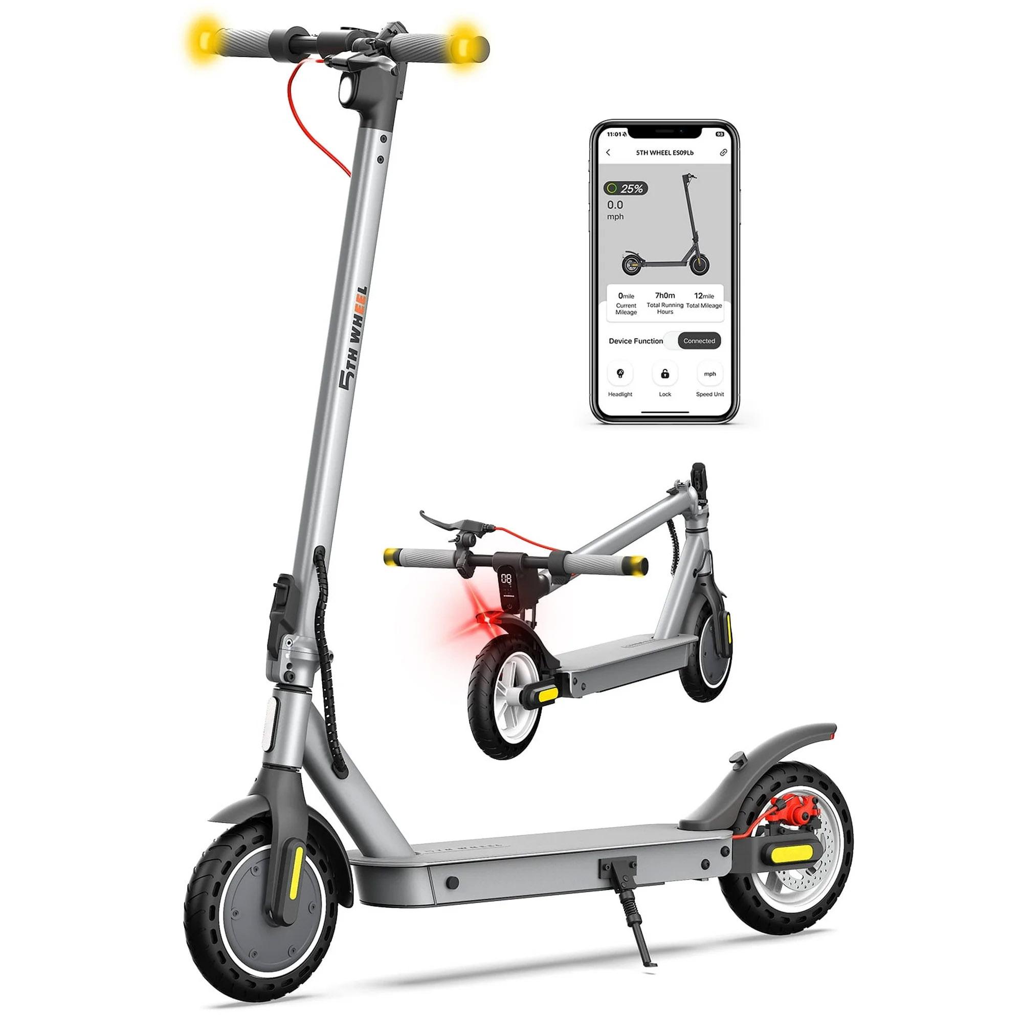 5th Wheel W09S 350W Electric Scooter with Turn Signal for $209.96 Shipped
