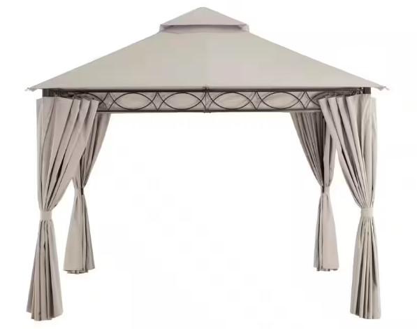 Hampton Palantine 10ft Tan Soft Top Gazebo for $116.42 Shipped