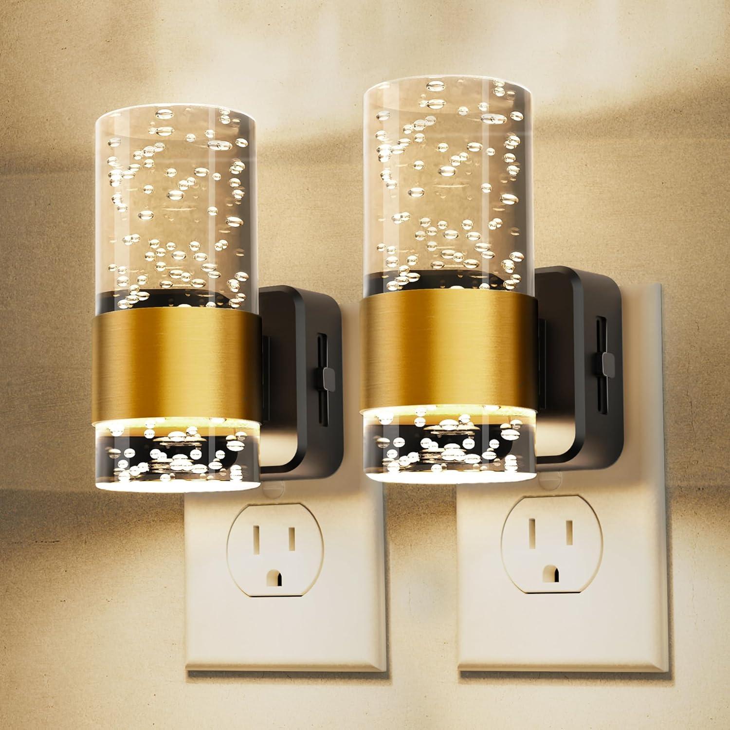 LED Night Light Acrylic Plugs 2 Pack for $15.99