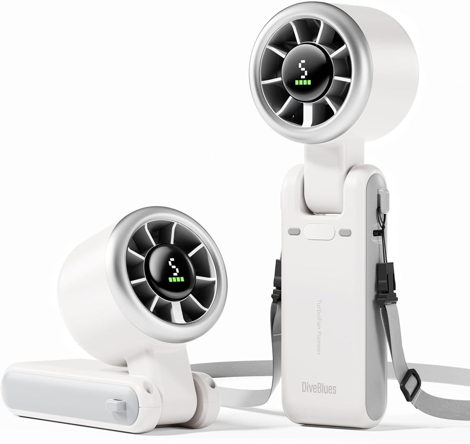 Diveblues USB-C Rechargeable Handheld Turbo Fan for $9.49