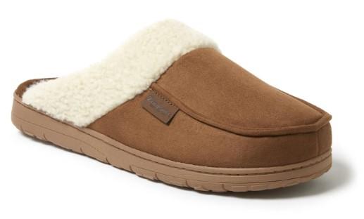 Dearfoams Cozy Comfort Microsuede Moc Toe Scuff Slippers for $8.87