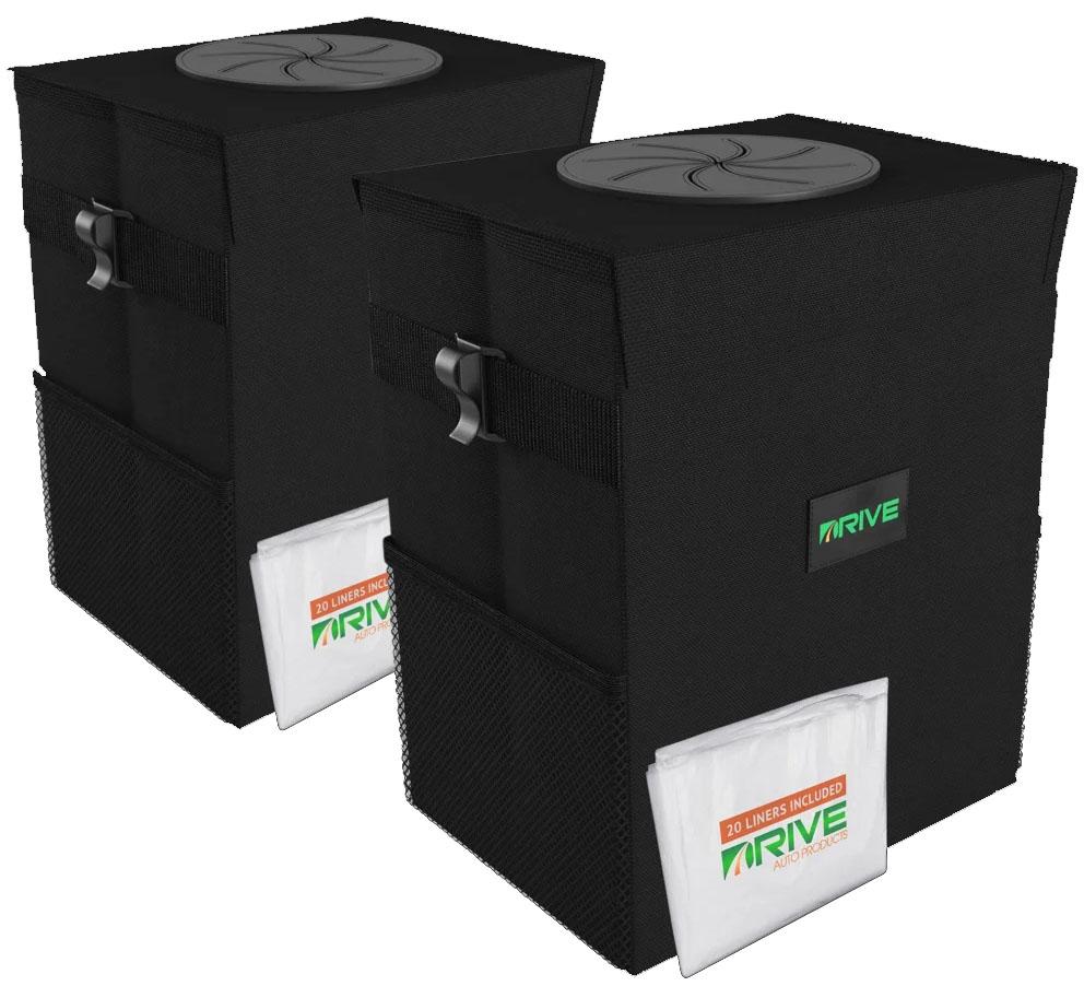 Drive Auto Collapsible Car Trash Cans 2 Pack for $10 Shipped