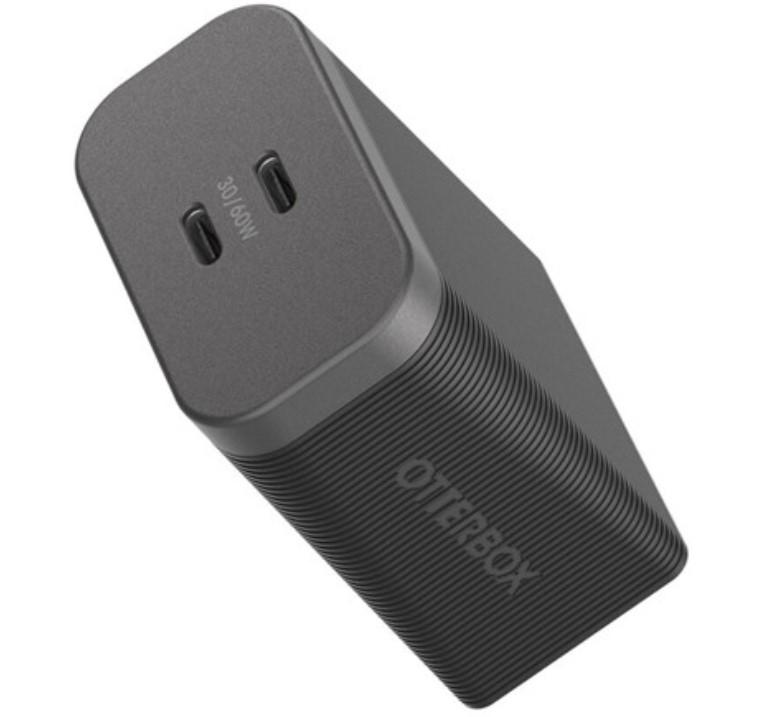 Otterbox Premium Pro 60W Fast Charge Dual Port GaN USB-C Wall Charger for $13.99