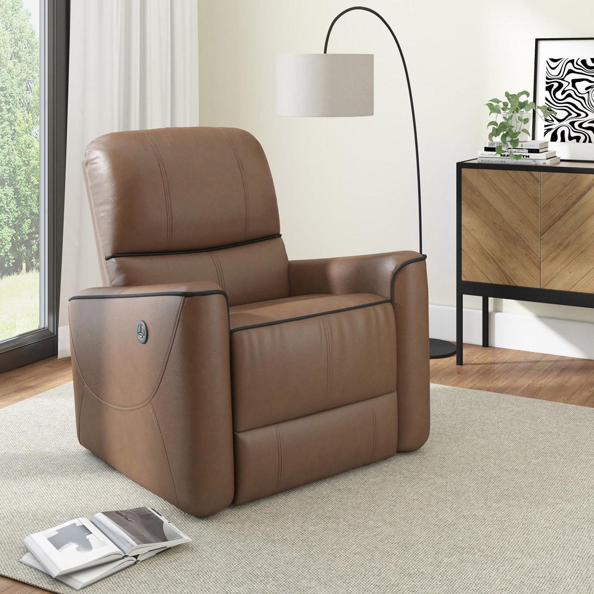 Hillsdale Provenza Faux Leather Power Recliner with USB Port for $185.63 Shipped