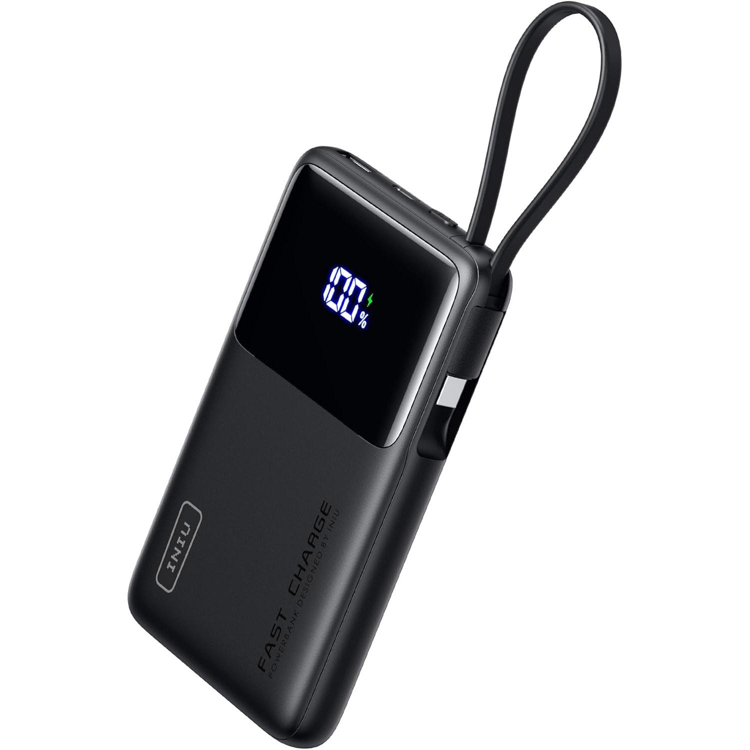10000mAh Iniu 45w Slimmest USB-C Portable Charger for $14.30