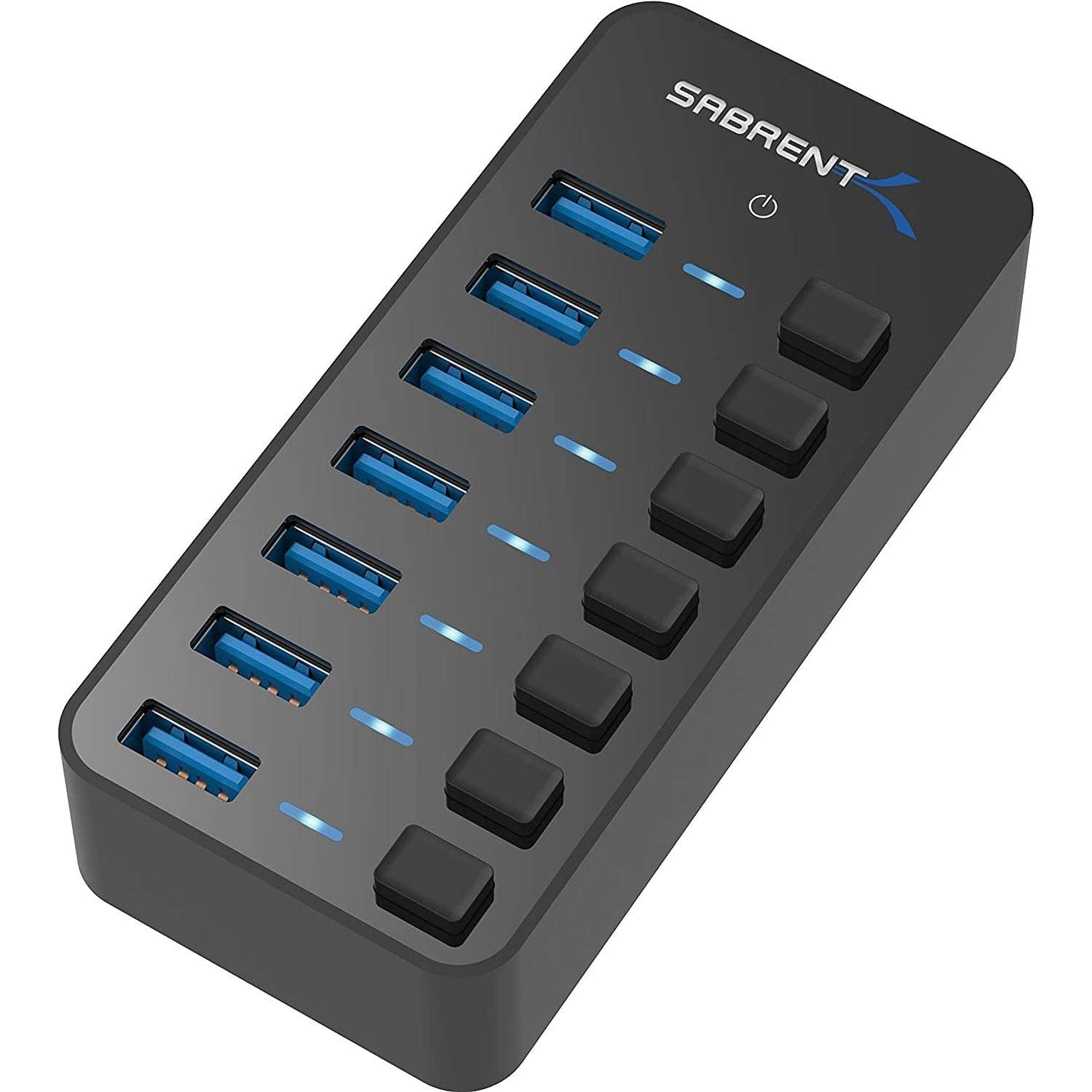 Sabrent 36W 7 Port USB 3.0 Hub Power Adapter for $29.99