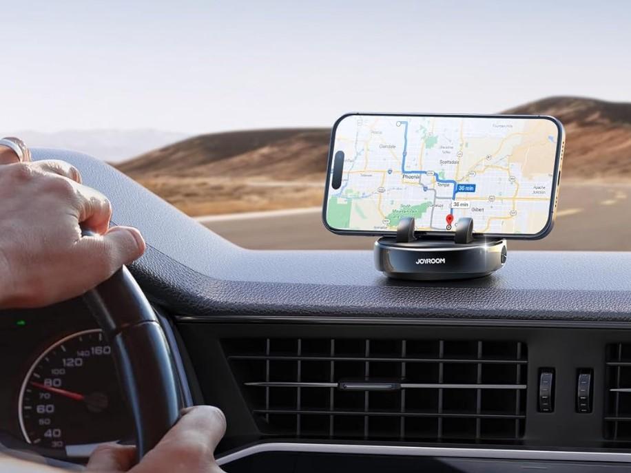 Joyroom 360 Degree Adjustable Dashboard Phone Holder for $8.59