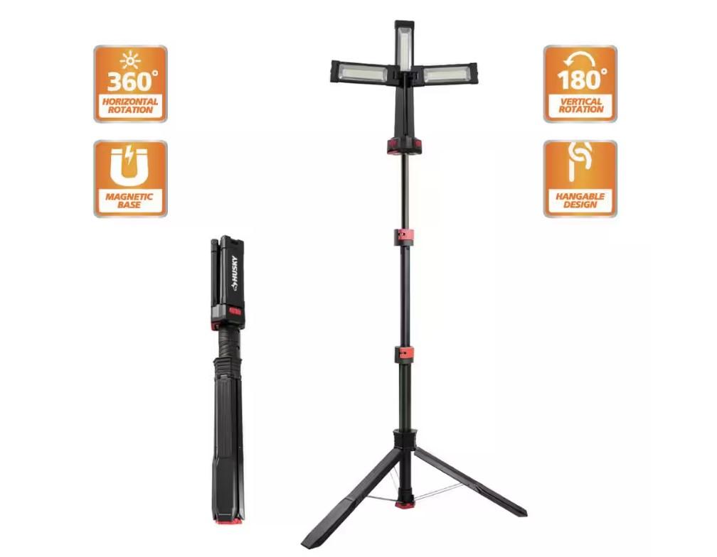 Husky 2200-Lumen Light Tripod for $49.98 Shipped