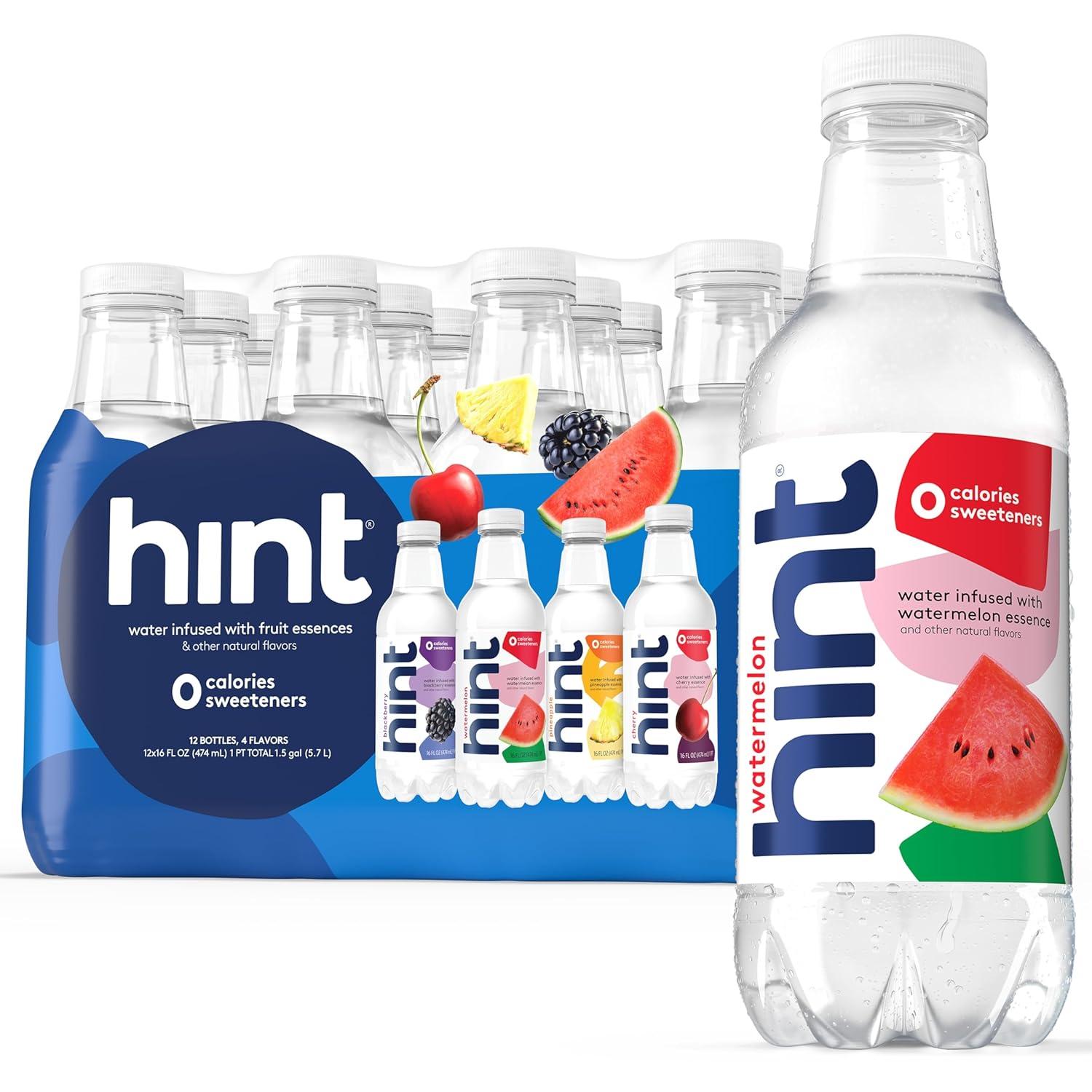 Hint Fruit-Infused Bottled Water 12 Pack for $8.79