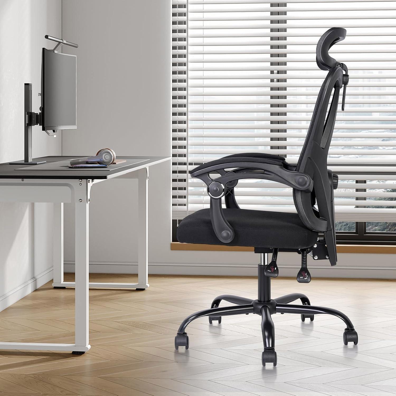 Ergonomic High-Back Office Chair with Headrest for $39.59 Shipped