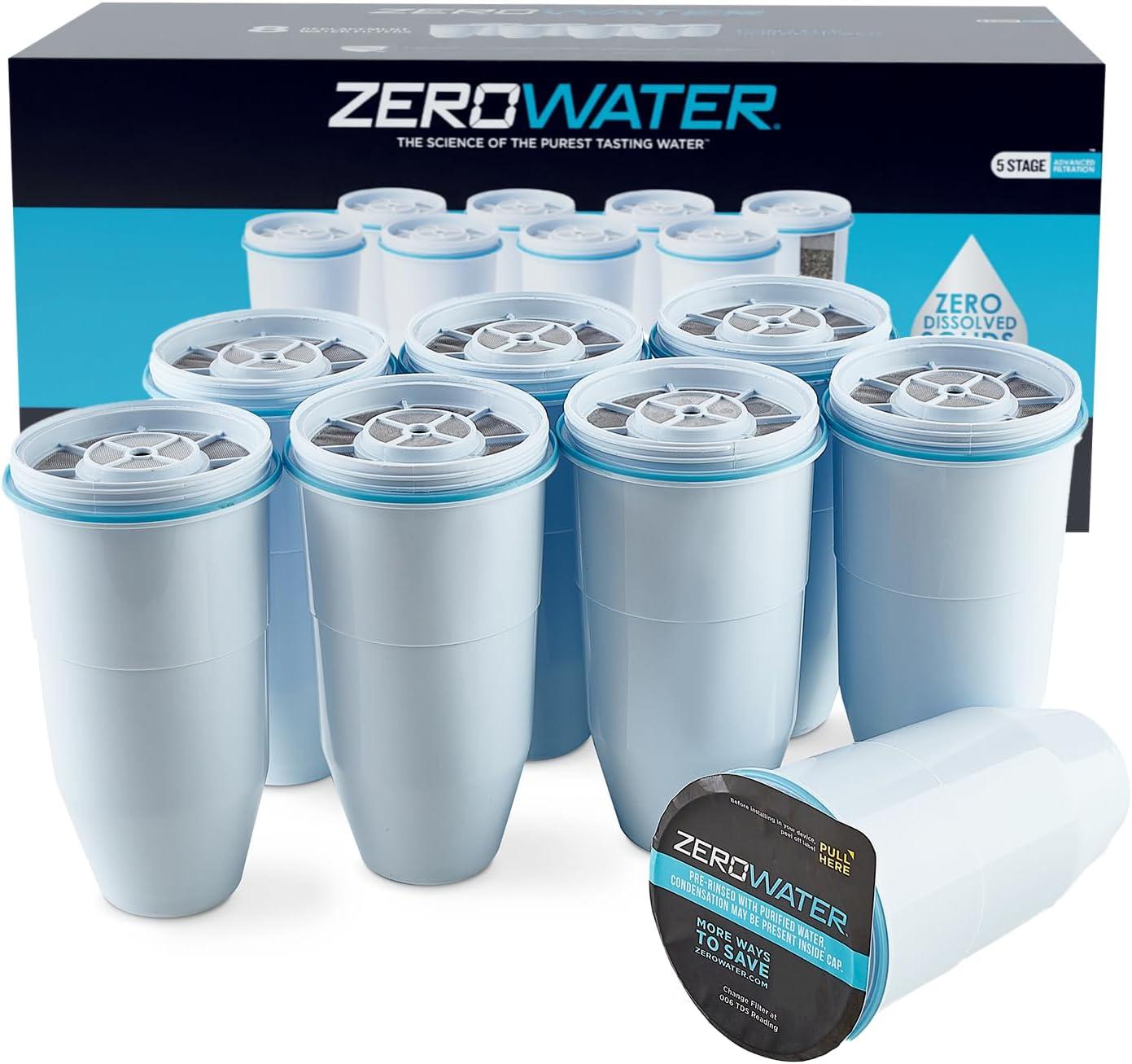 ZeroWater Official 5-Stage Replacement Filter 8 Pack for $70.55 Shipped