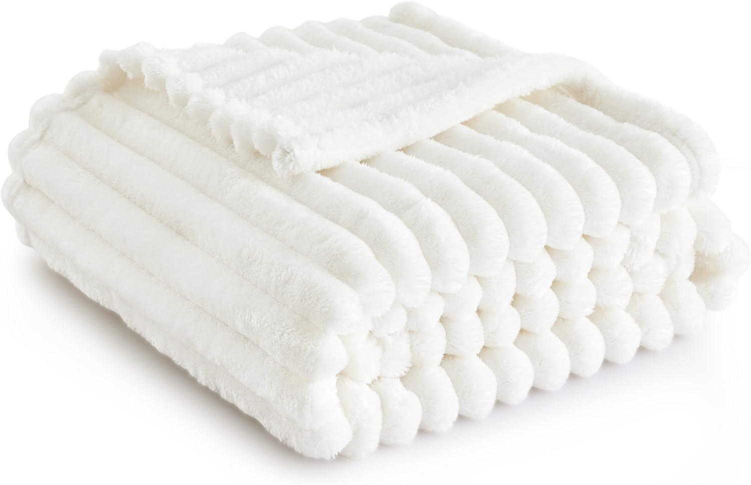 Bedsure White Throw Blanket for Couch for $12.99