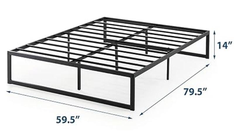 Zinus Abel Metal Platform Queen Bed Frame for $39.99