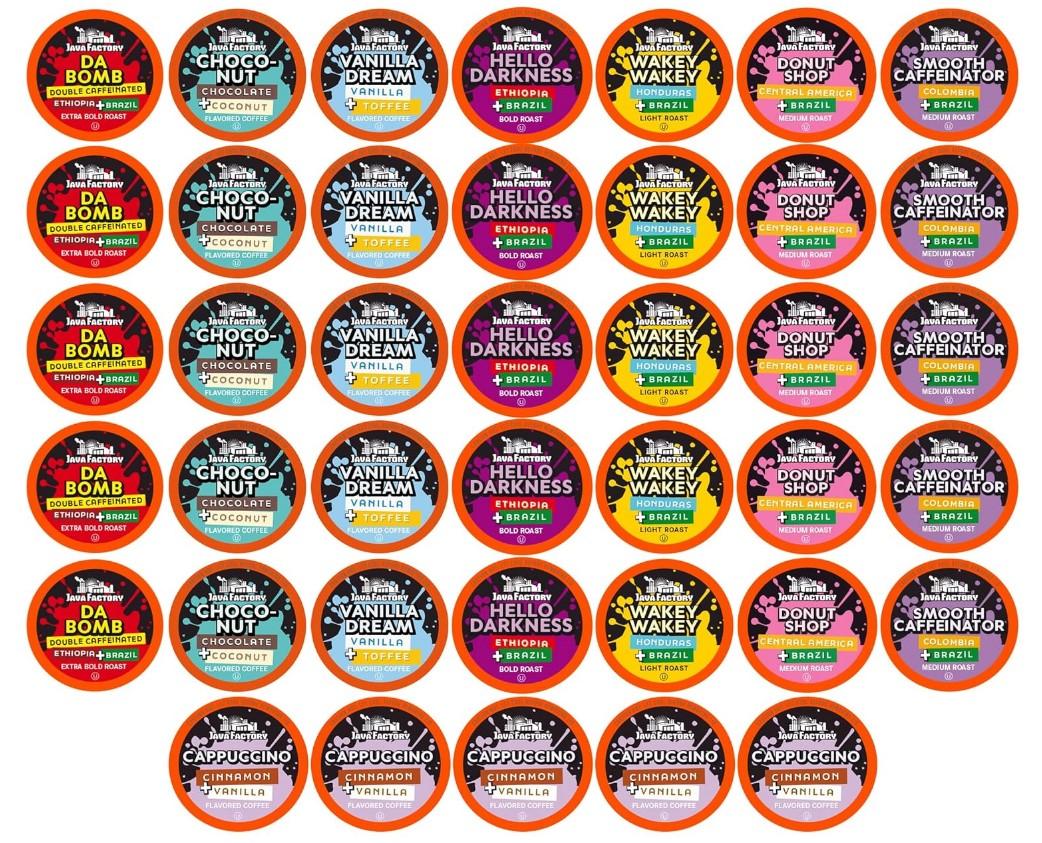 Keurig Java Factory Assorted Variety Pack Coffee Pods 40 Pack for $14.24