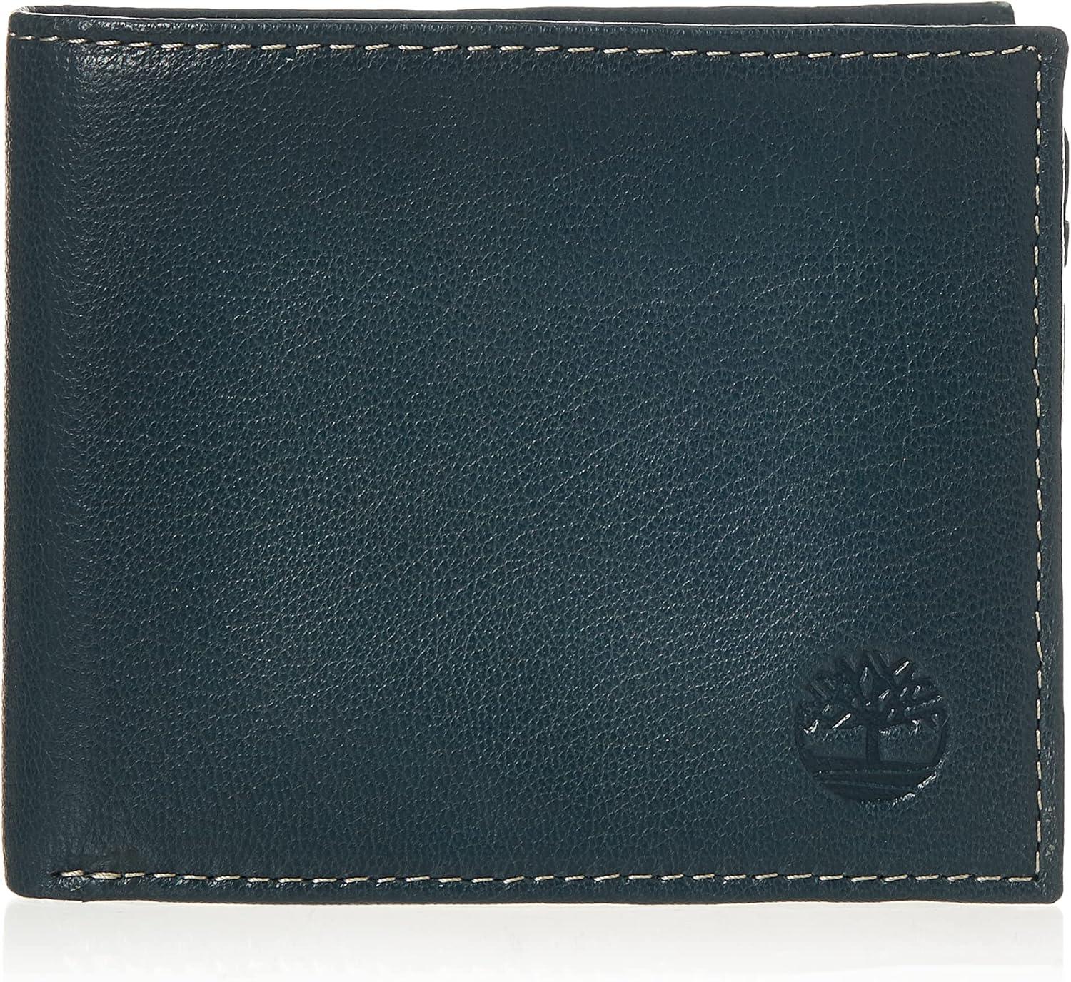 Timberland Mens Leather Wallet With Attached Flip Pocket for $8.47