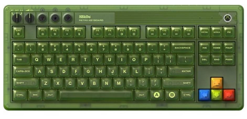 8BitDo Retro 87 Mechanical Keyboard with RGB Backlight for $67.49