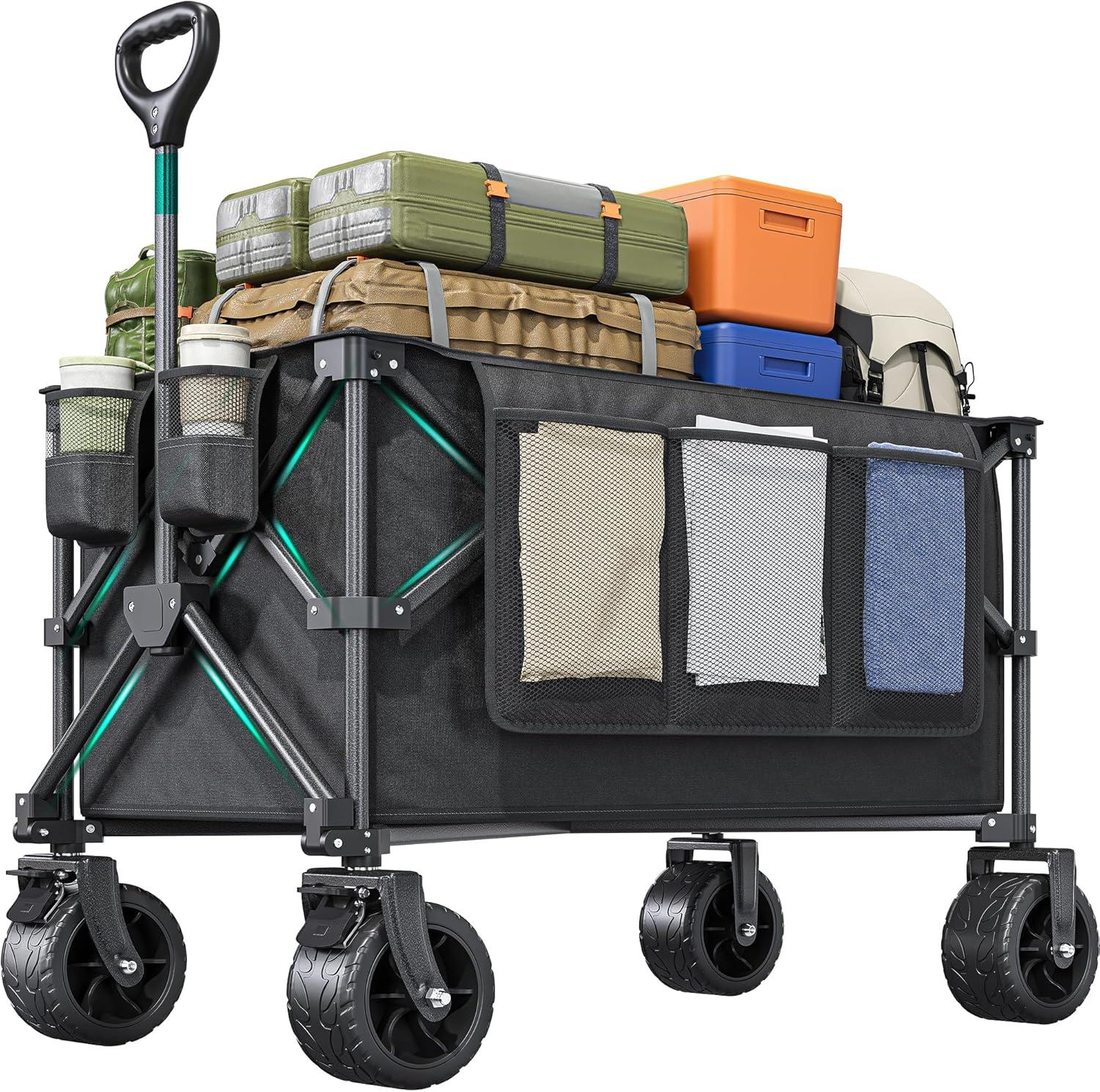 Yitahome 300Lbs Large Collapsible Foldable Utility Wagon for $44.99 Shipped