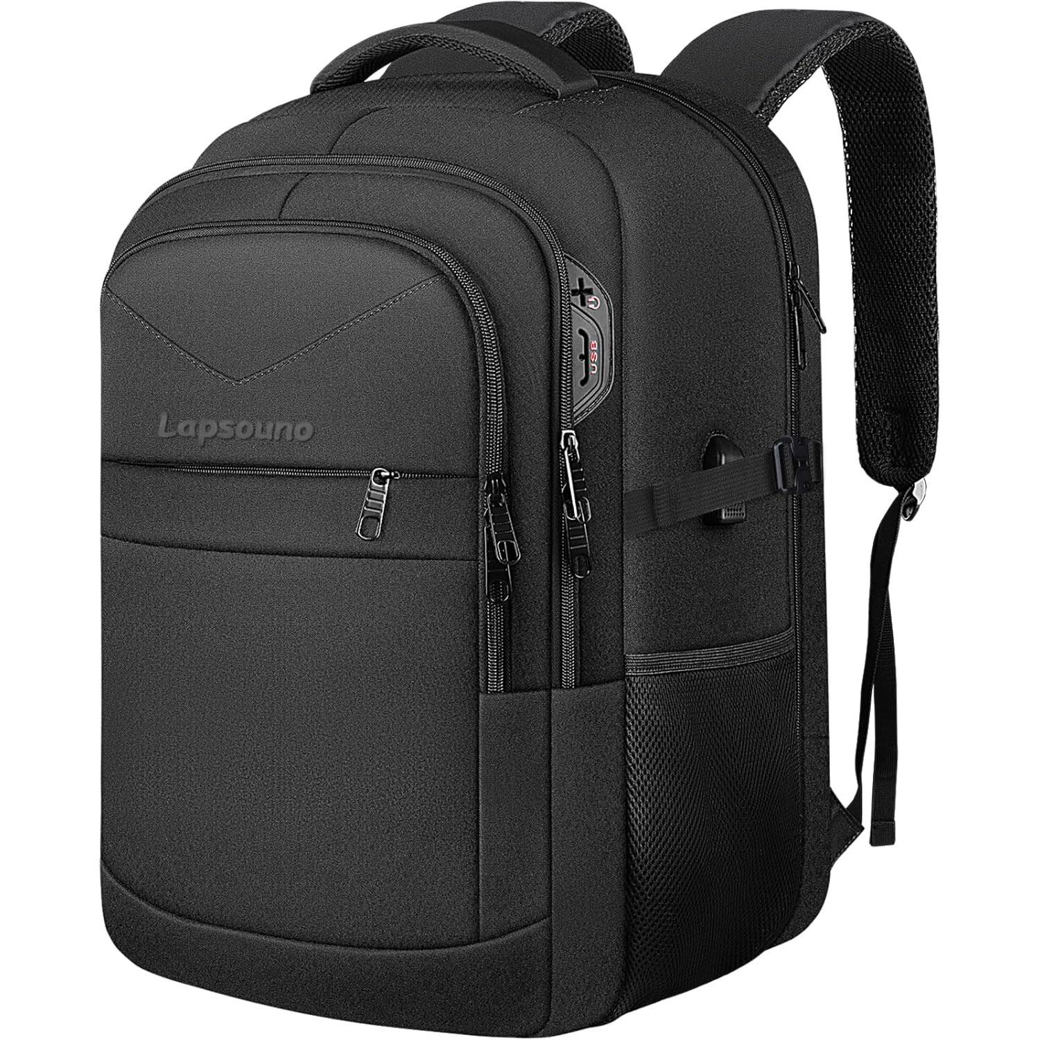 Lapsouno 17in Large Travel Backpack for $19.99