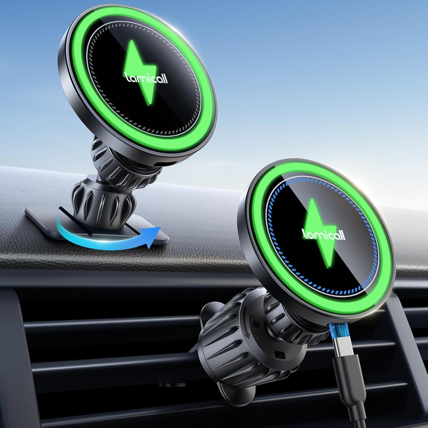 Lamicall 15W for Magsafe Car Mount Charger for $10