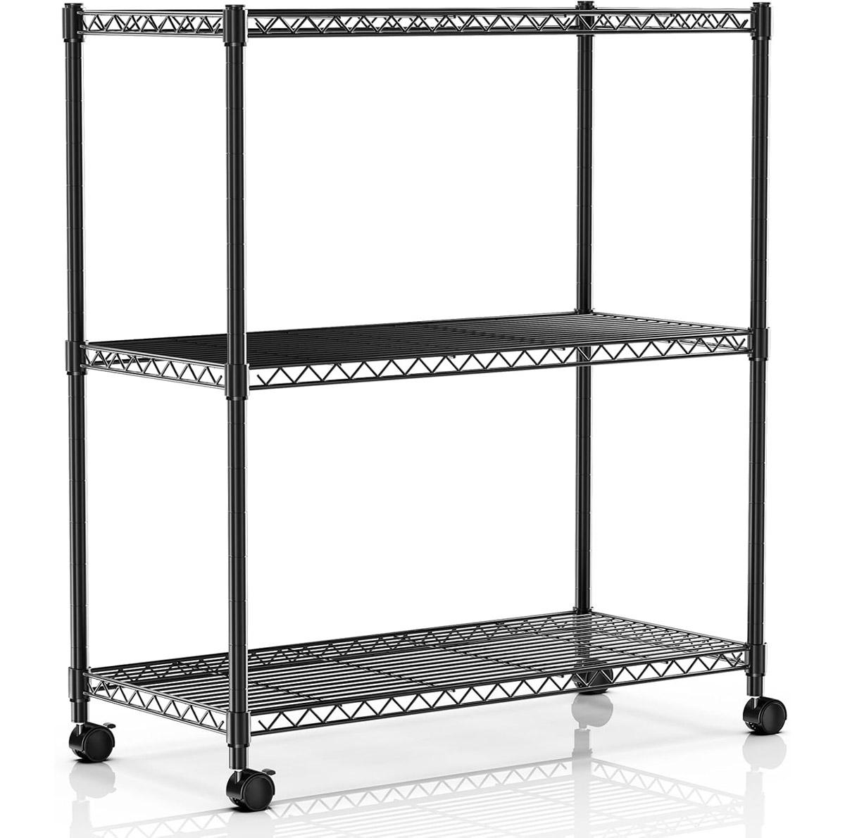 Simple Deluxe Heavy Duty 3-Tier Storage Shelves for $27.22