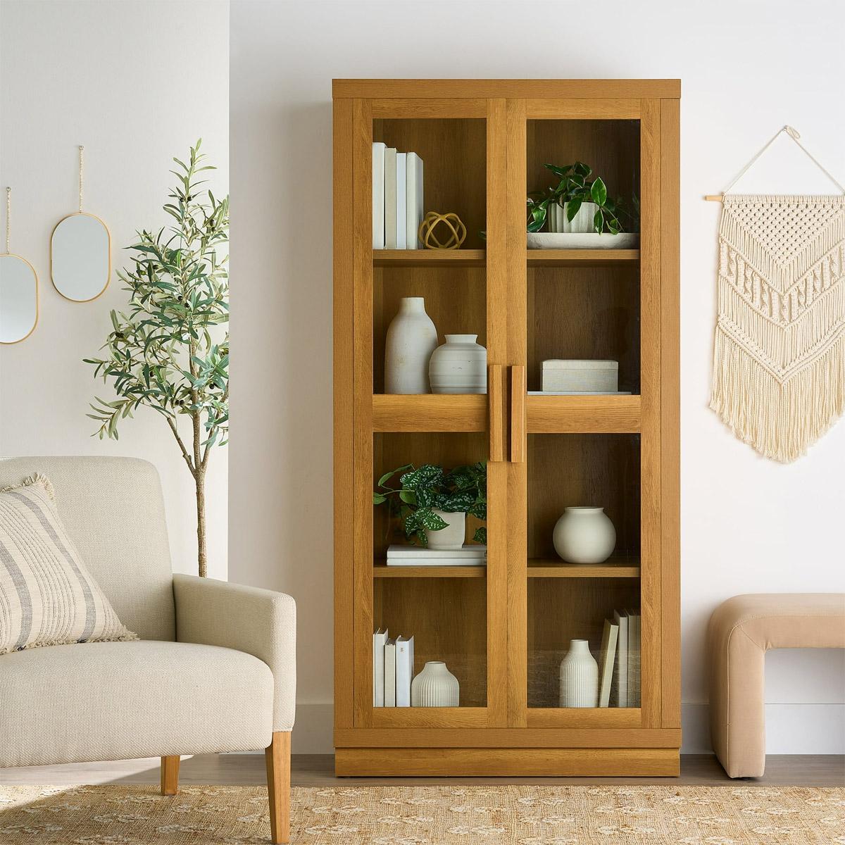 Better Homes and Gardens Ezra Glass Door Storage Cabinet for $148 Shipped