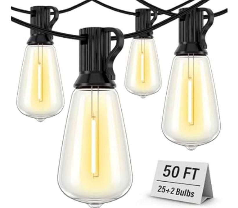 50ft Outdoor Waterproof String Lights for $13.99